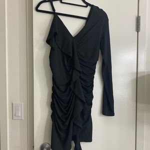 NBD black mini dress
